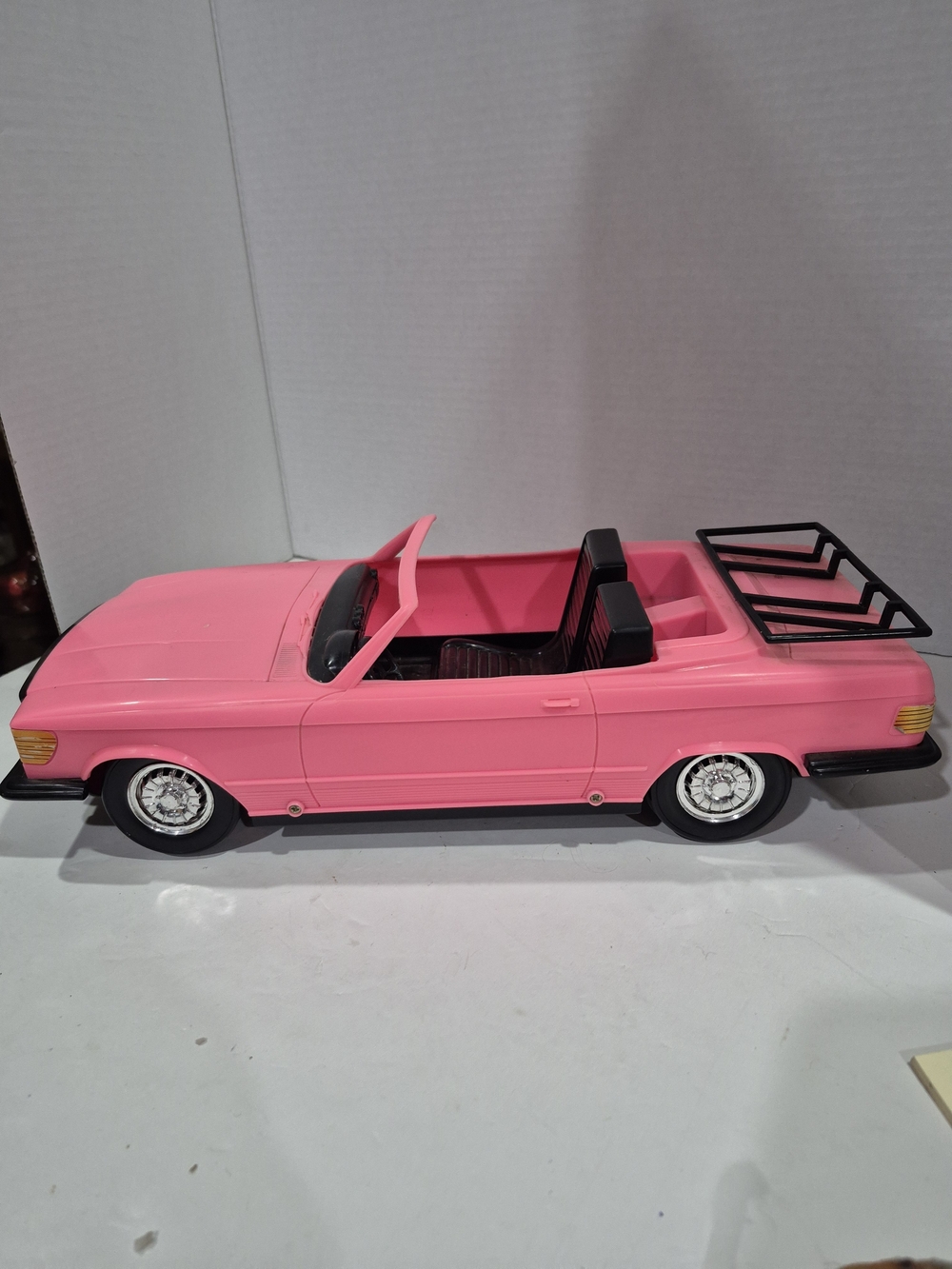 Vintage 1985 Meritus Pink Mercedes Convertible Barbie Car